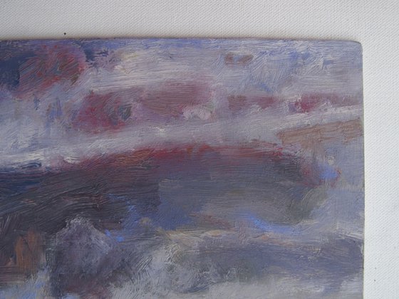 Heavy clouds, light moon