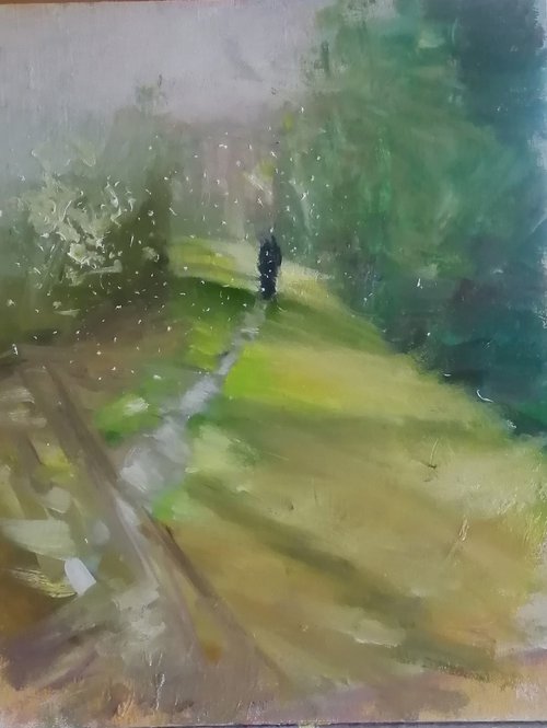 Raining on Strawberry Hill by Rosemary Burn