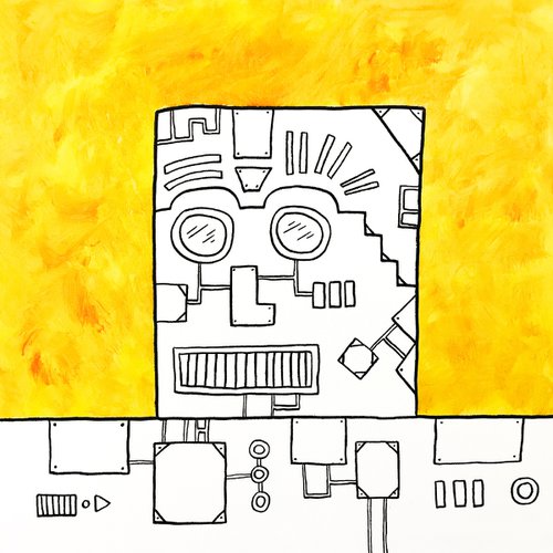 Yellow robot by Daniel Unger