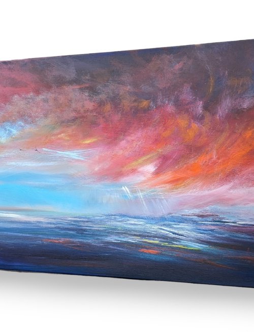 Winds of Change II - seascape, emotional, panoramic by Mel Graham