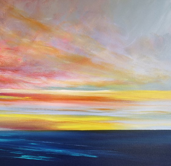 "With You" - Cornish Seascape, Art, Skyscape