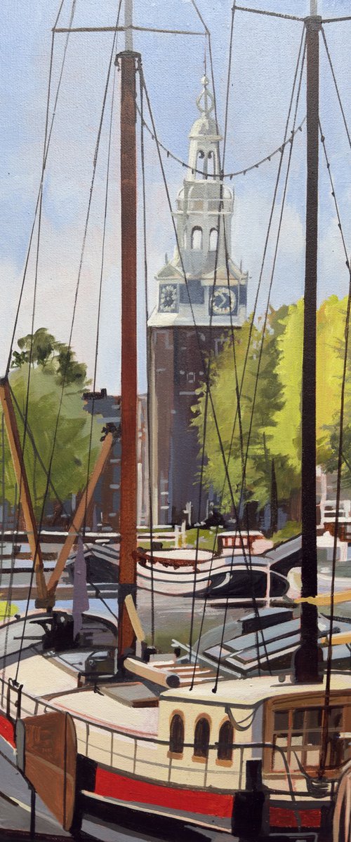 Amsterdam Summer Montelbaanstoren by Joseph Lynch