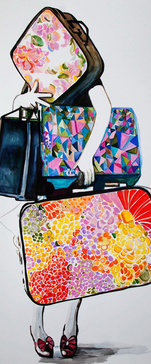 Traveler #4 / 100 x 70 cm by Alexandra Djokic