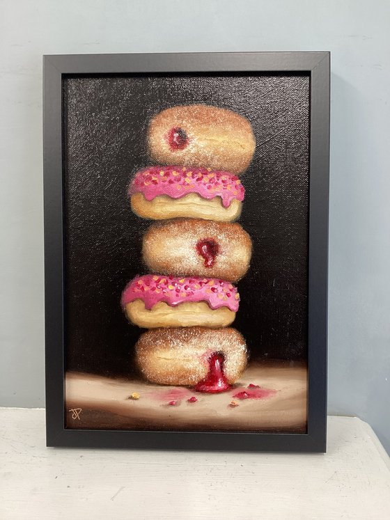 donut tower still life