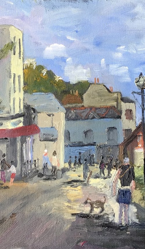 Towards Chiappini’s Broadstairs. An original oil painting. by Julian Lovegrove Art