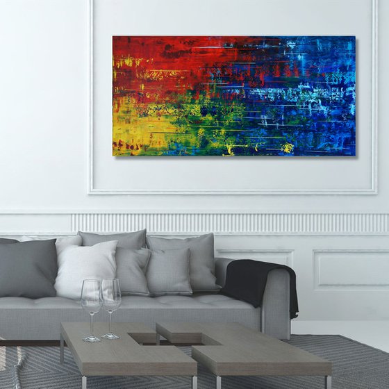 Color Rush IV (140 x 70 cm) (56x28 inches) XXL