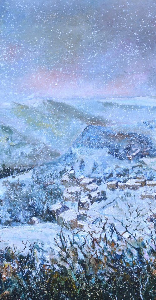 Snow on the valley by Pol Henry Ledent