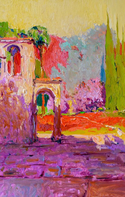 Purple Shades of Evening in the Park by Suren Nersisyan