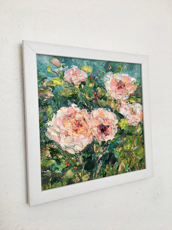 Floral Miniature Oil Painting