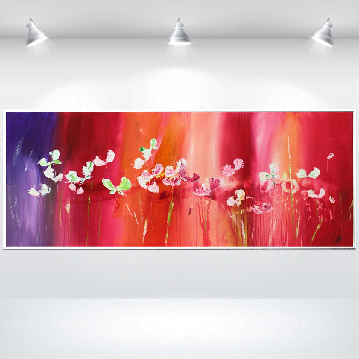  Afterglow Field By Edelgard Schroer, 52 X 21, Artwork For Sale On Artfinder