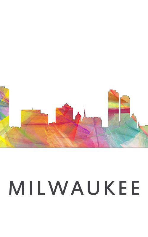 Milwaukee Wisconson Skyline WB1 by Marlene Watson