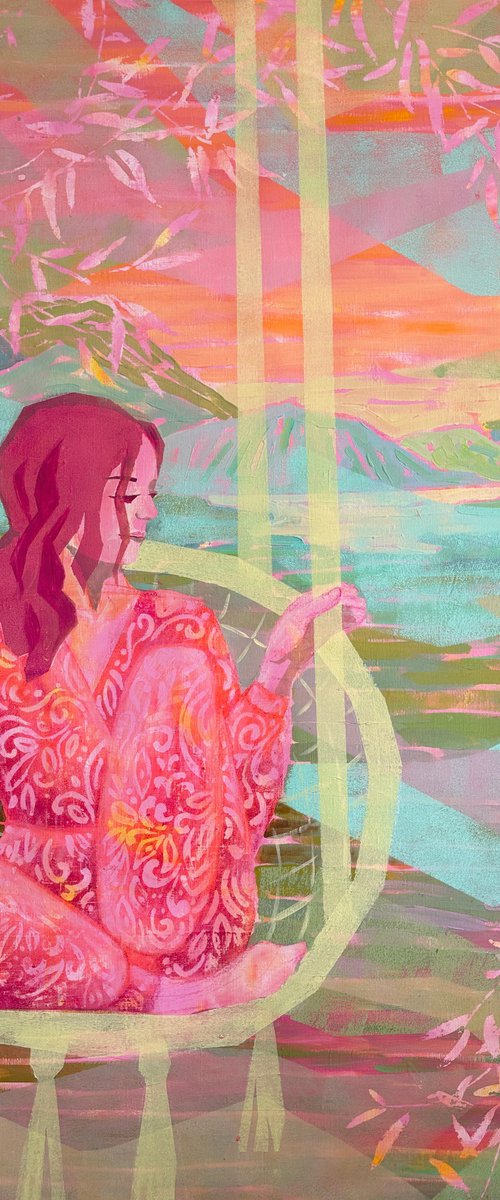 In a Swing Above The Hills by Ekaterina Prisich