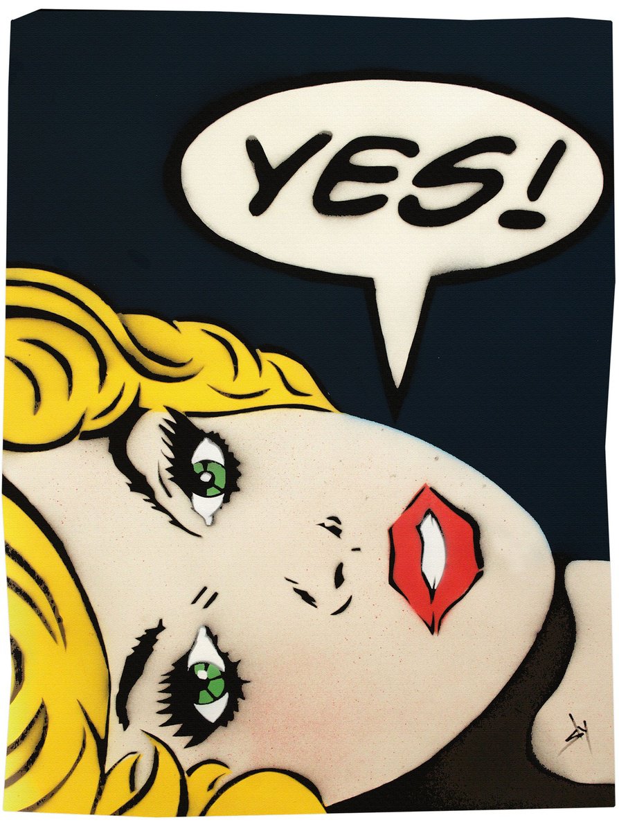 Cartoon Portrait Oil Painting By Juan Sly, 22 X 30", Yes! (Kwp)., Original Artwork