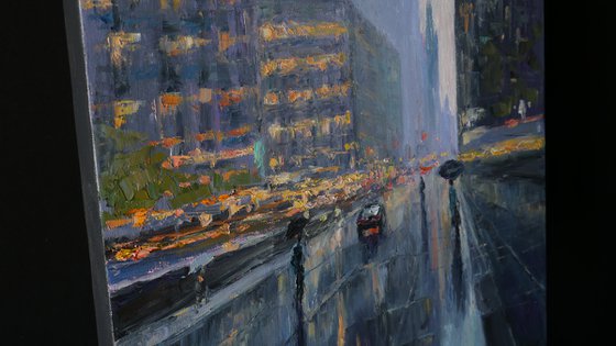 The Rainy Day In New York - New York painting