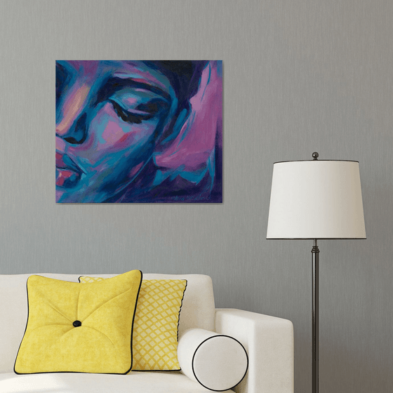 African Woman Original Art — Serene