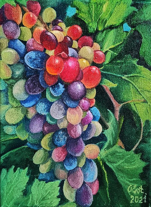 Sunny grapes. Sicily by Oksana Evteeva