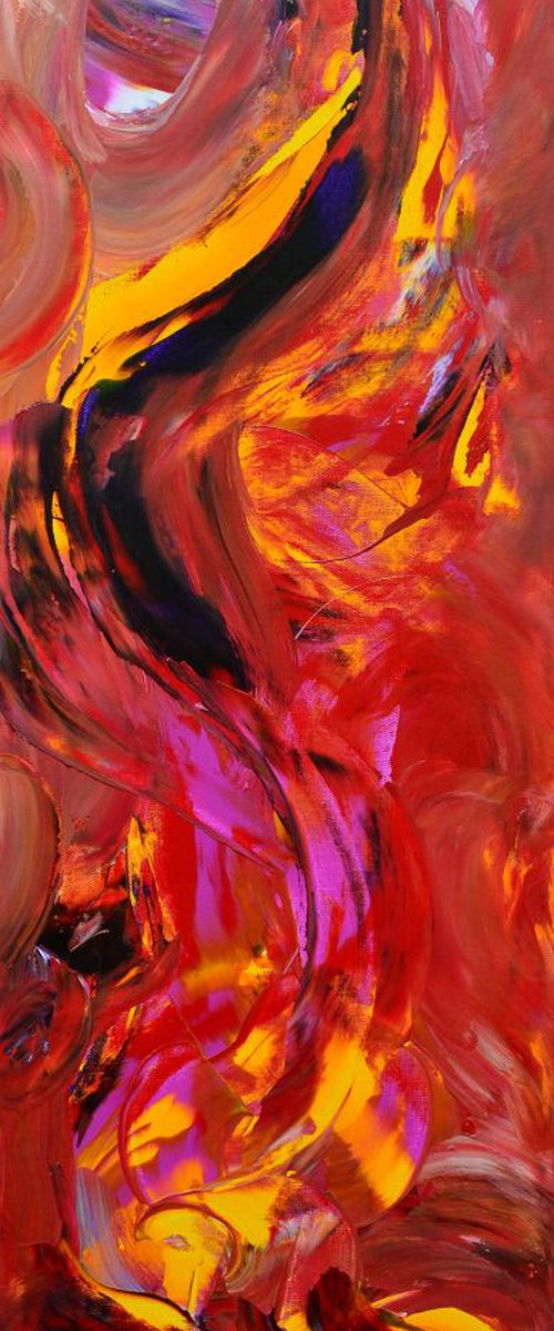 Incredible power of love. 120x40cm by Isabelle Vobmann