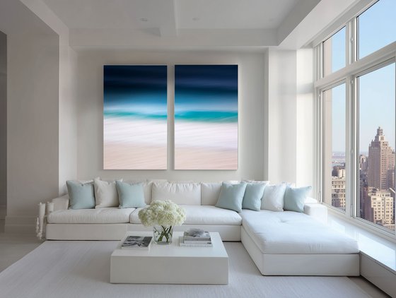 Teal Sensation Diptych