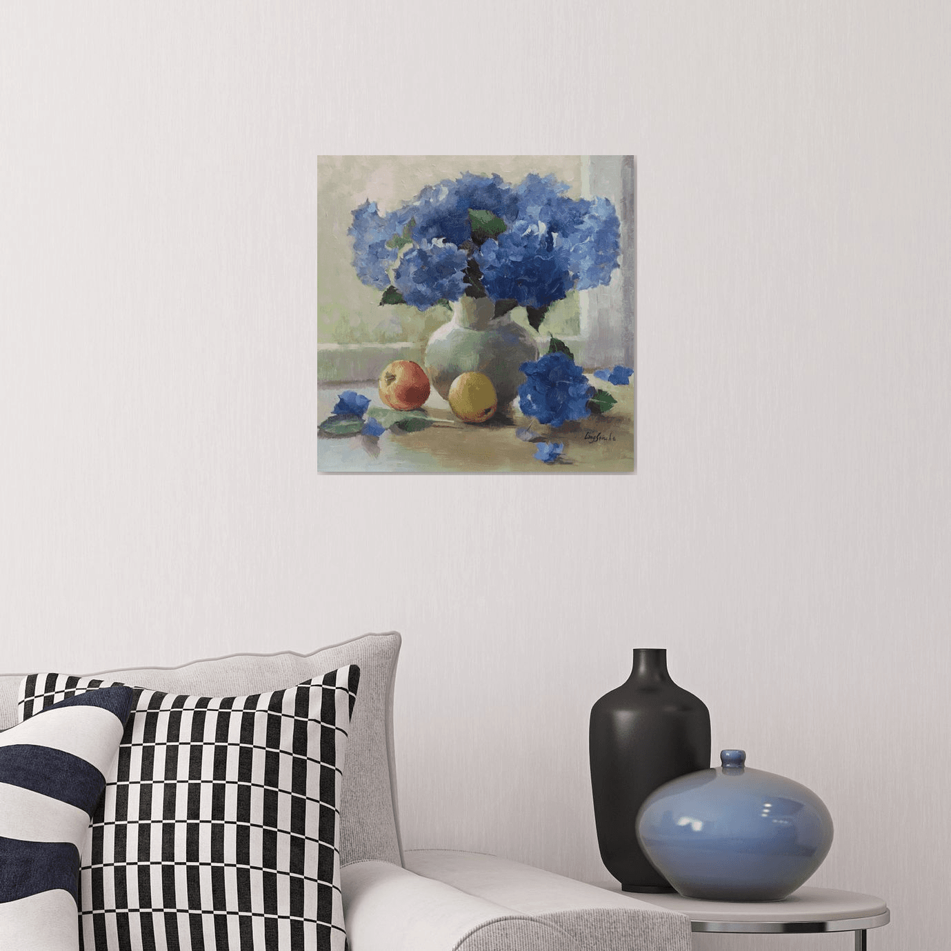 Hydrangea with Still Life #2 Oil painting by Ling Strube