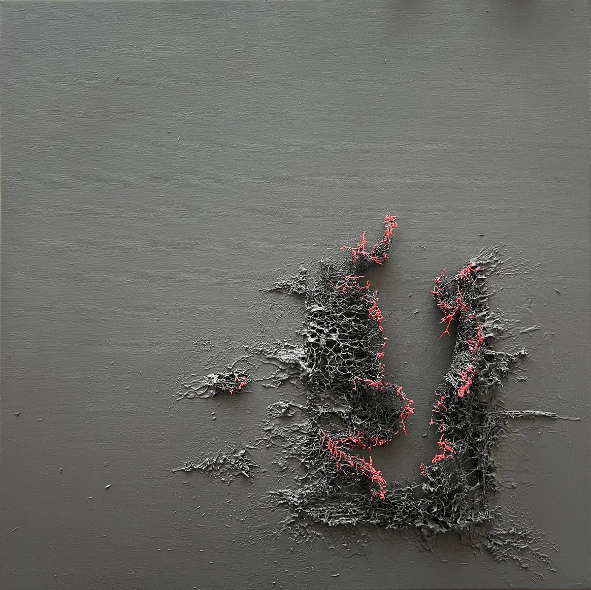 Abstract Acrylic Painting By Indie Ru, 24 X 24, Rebirth From The Abyss, Original Artwork