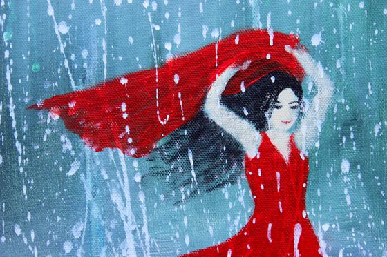Being a Woman - Painting #7 (In the Rain)