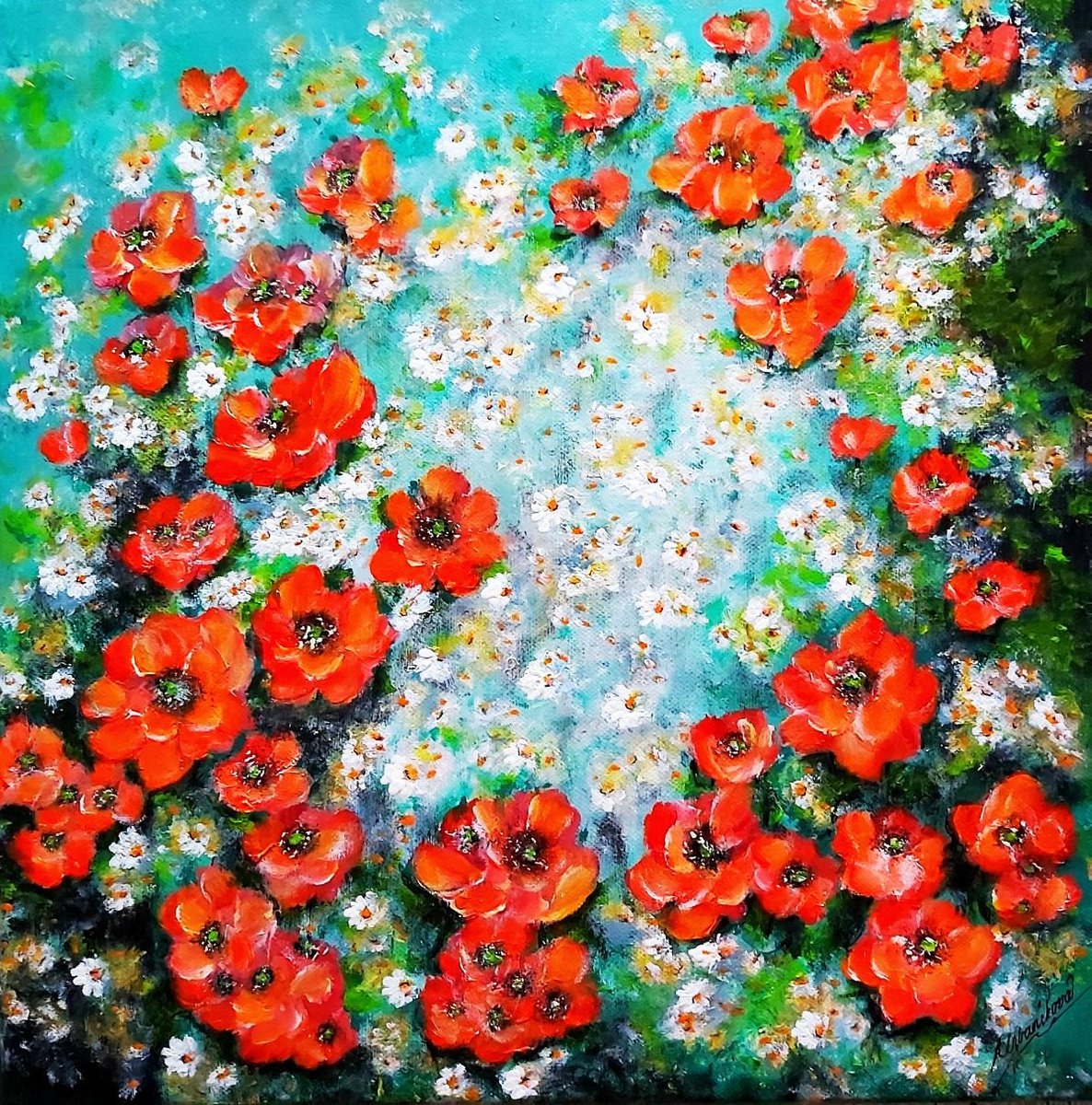 Poppy - abstract by Emilia Urbanikova