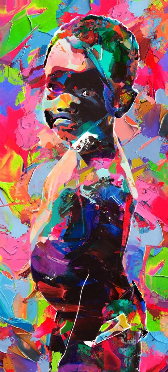 Illustrative Portrait Photograph By Srdjan Jevtic, 18 X 39", True Colors #4, Original Artwork