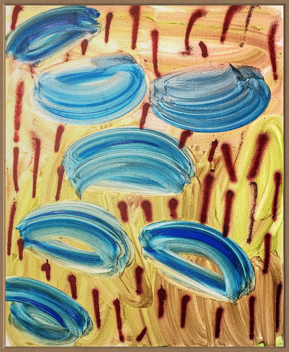 Abstract Oil Painting By Evgenia Makarova, 31 X 39, Organic Abstract C.e.l.l.s., Original Artwork