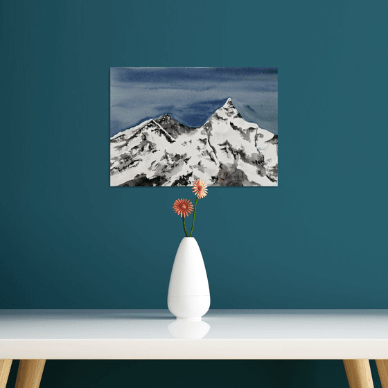 Mountains painting