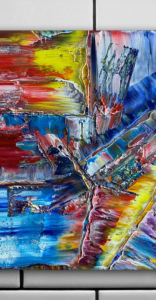 "Breaking The Pattern" - Original PMS Oil Painting On Canvas - 20 x 16 inches by Preston M. Smith (PMS)