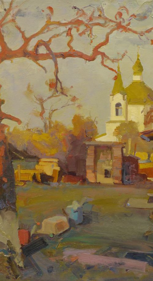 Court yard in Sednev by Victor Onyshchenko