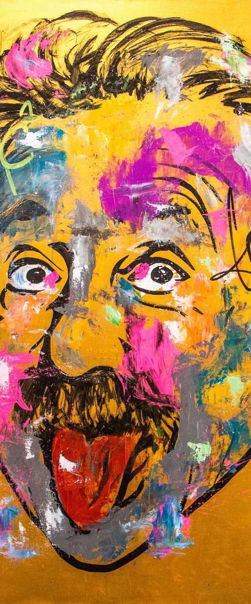 Albert Einstein Portrait N 2 by Carlos Pun Art