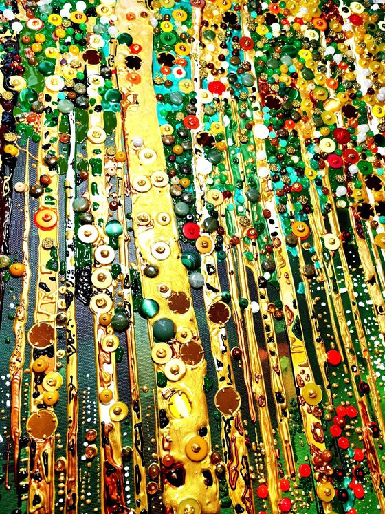 Forest. Precious stones abstract