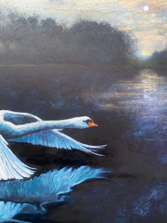 The Swan and the Flower Moon