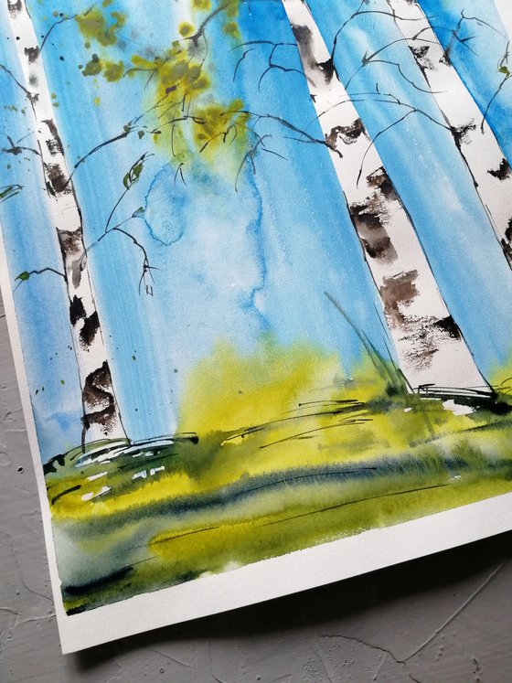 Forest painting/ Trees painting