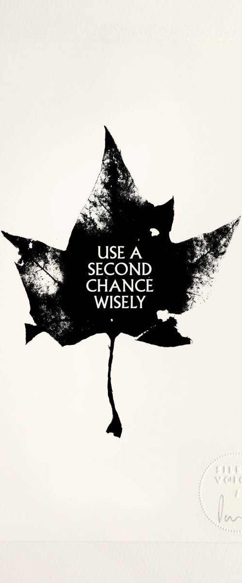 Use A Second Chance Wisely - limited edition etching by Paul West