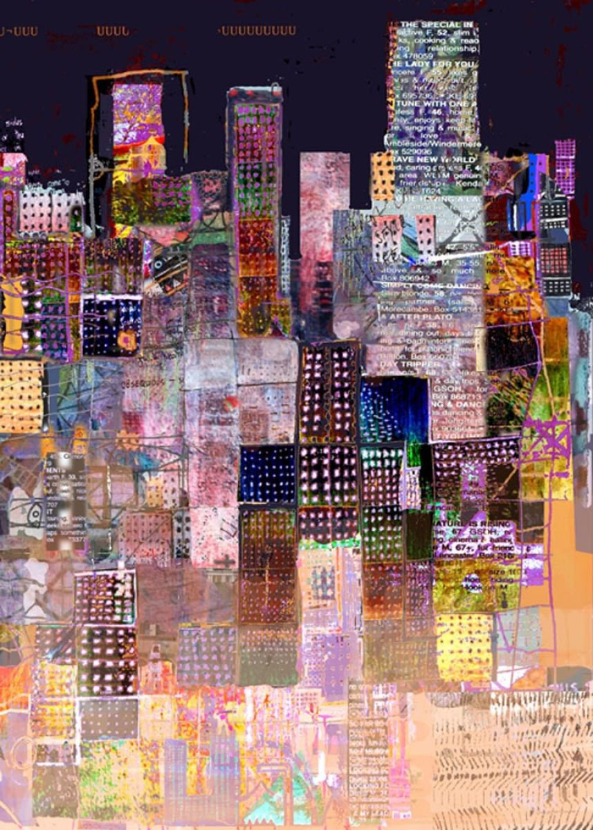 Andy Mercer | Original  Print | The City That Never Sleeps | 50 X 65Cm | Artwork For Sale On Artfinder