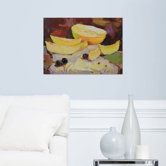 Still life with melon