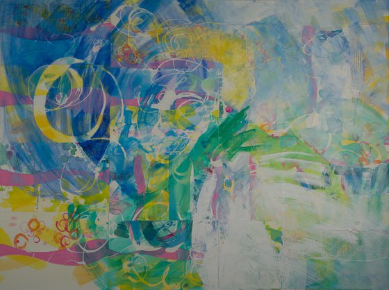 The Necessity of Praise, 48" wide x 36" high