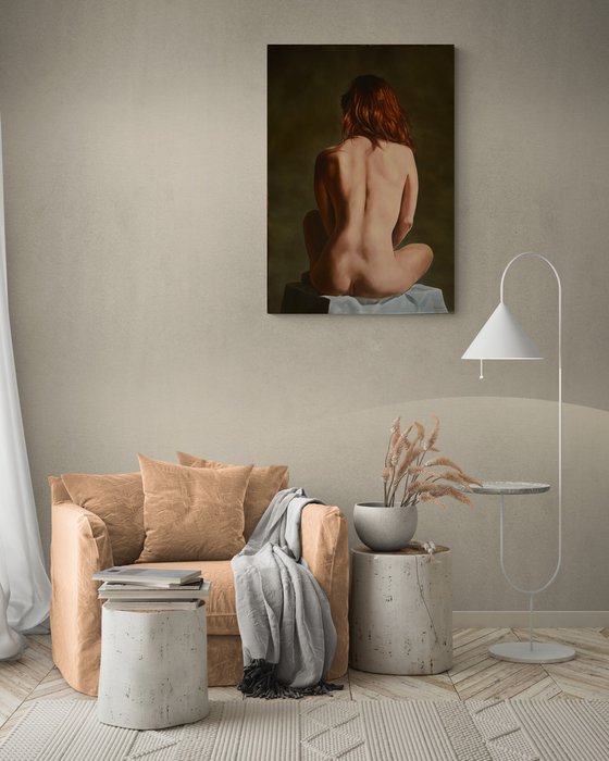 Nude from behind