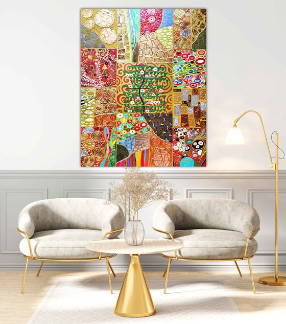 Tree of Life. Klimt abstract