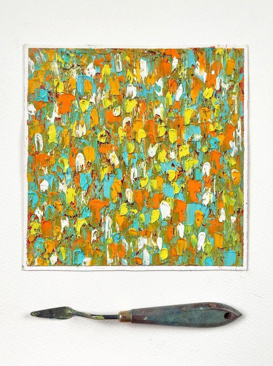 Etude abstract landscape "Wildflowers"