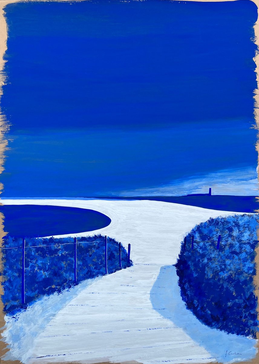 Painting , Les Glenan Ultramarine By Cadiou Frederic, 20 X 28, Artwork For Sale On Artfinder