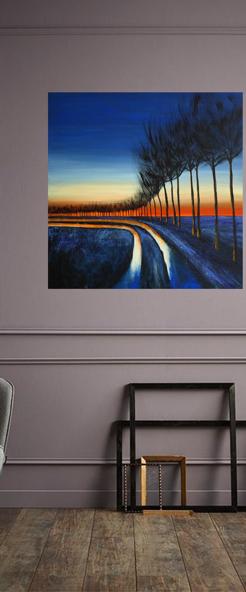 Sunrise in the land of Ice -  Fields and Colors Series by Danijela Dan