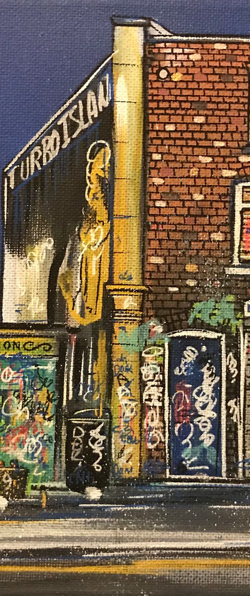 Cafe Cuba - Mini Painting by John Curtis