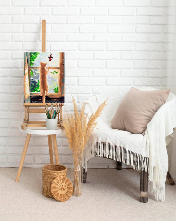 Small spider on the window