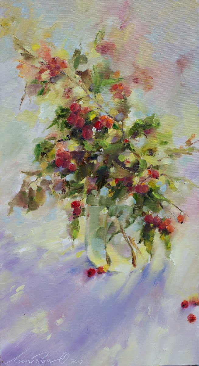 Red berries by Olha Laptieva
