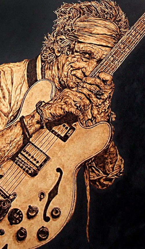 Keith (The Rolling Stones) by MILIS Pyrography