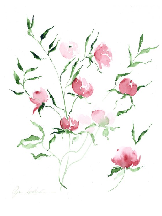 Abstract Peony