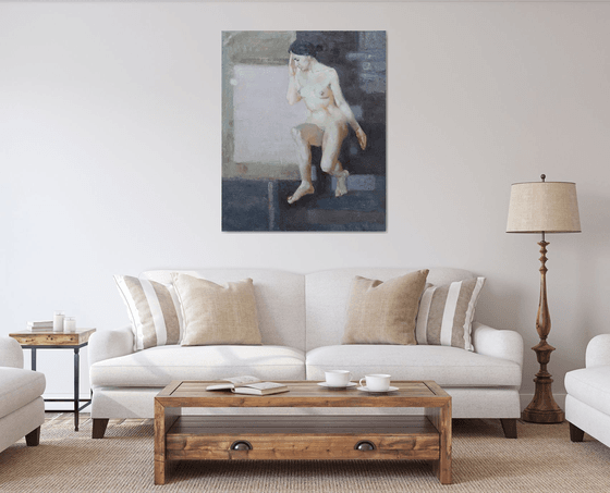 White Square Nude